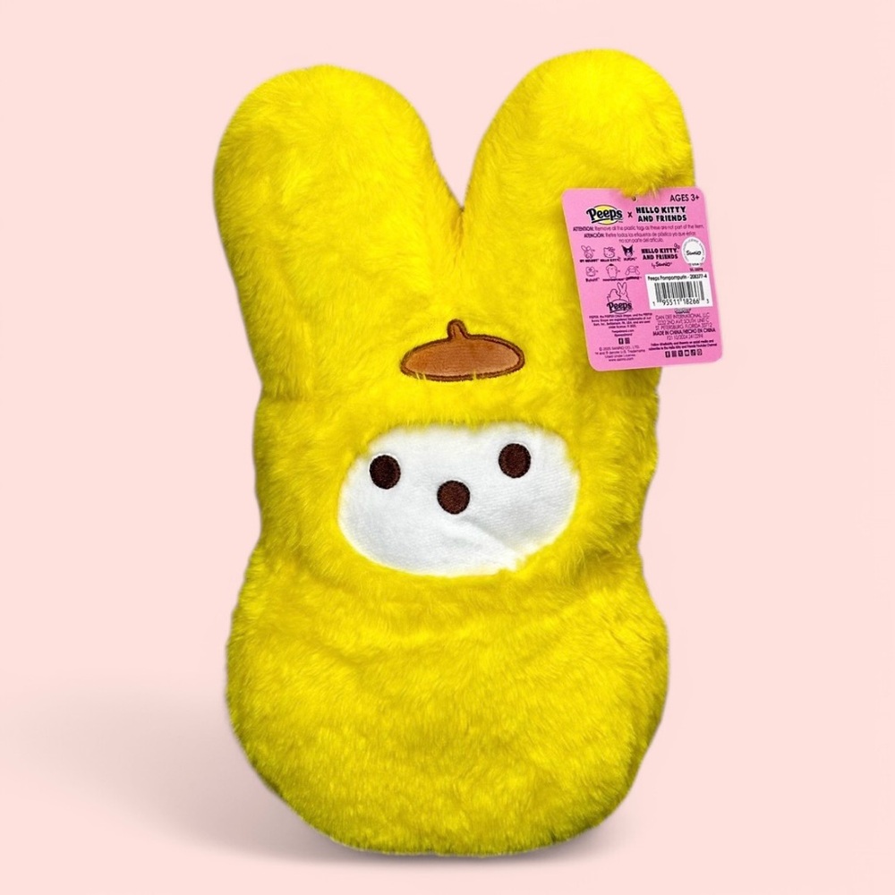 Peeps X Hello Kitty & Friends 12” Pompompurin Easter Bunny Plush 2025 NWT